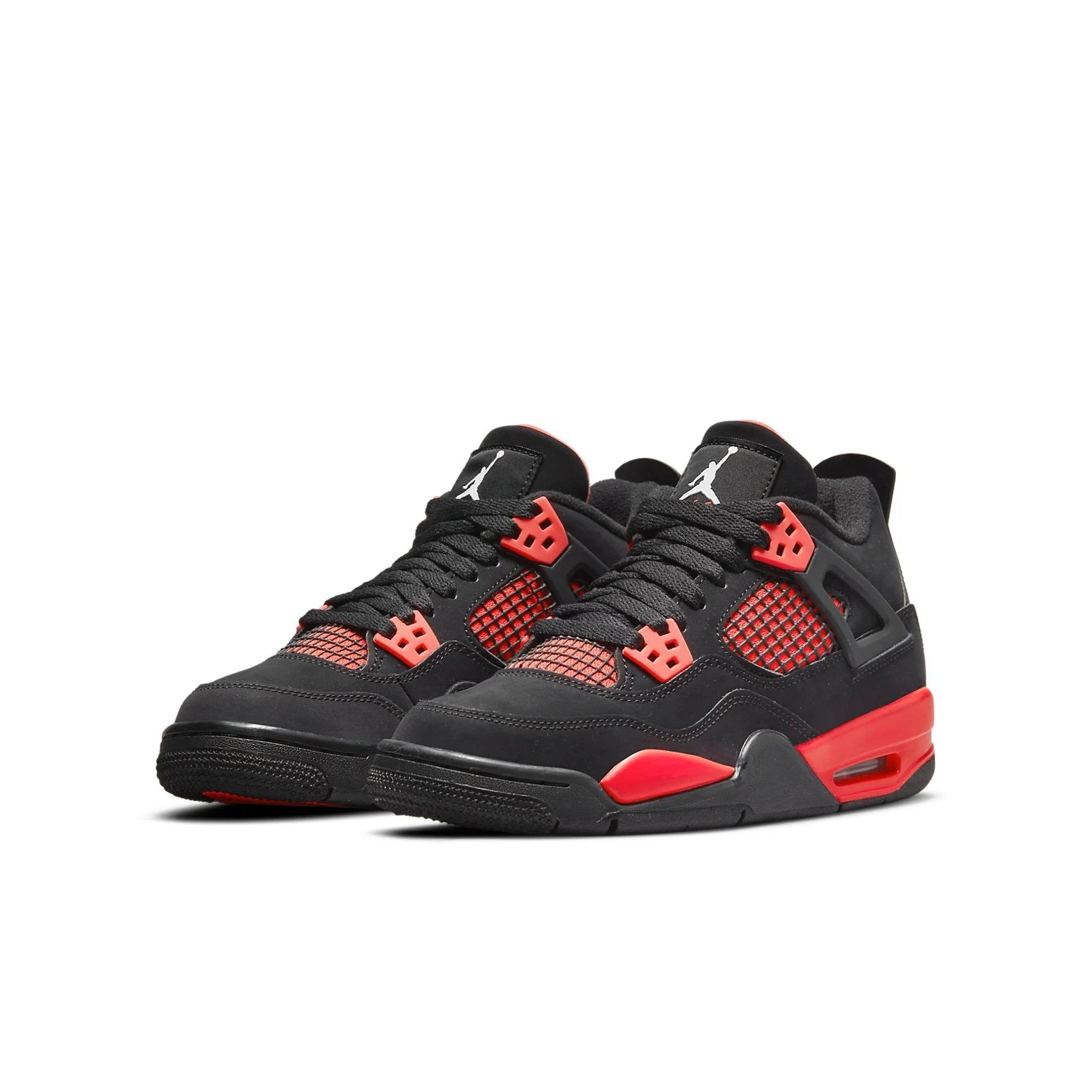 Alternative view of (GS) Air Jordan 4 Retro ‘Red Thunder’ 408452-016