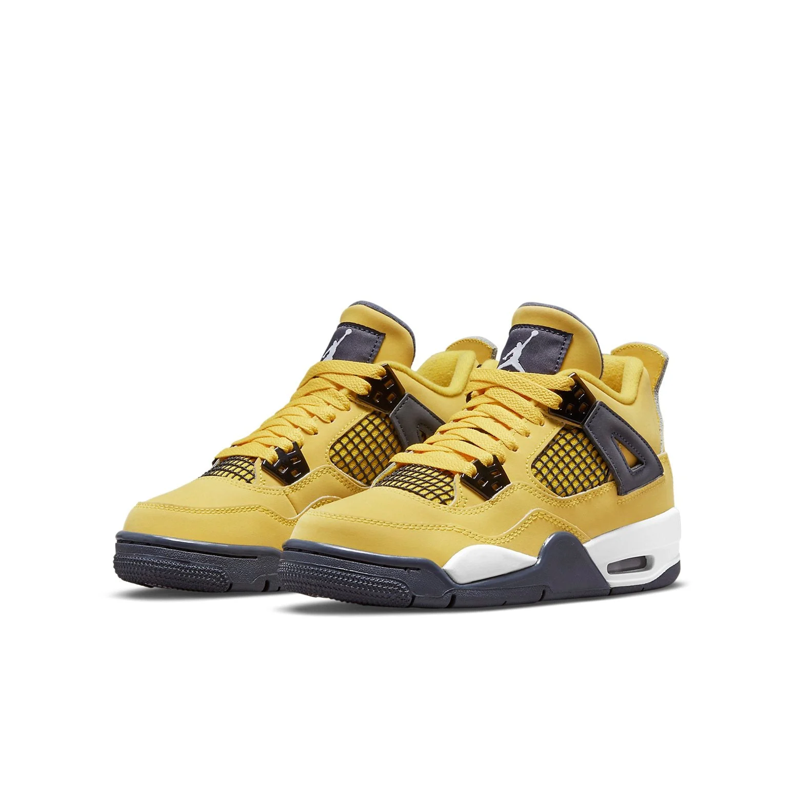 Alternative view of (GS) Air Jordan 4 Retro ‘Lightning’ 2021 408452-700