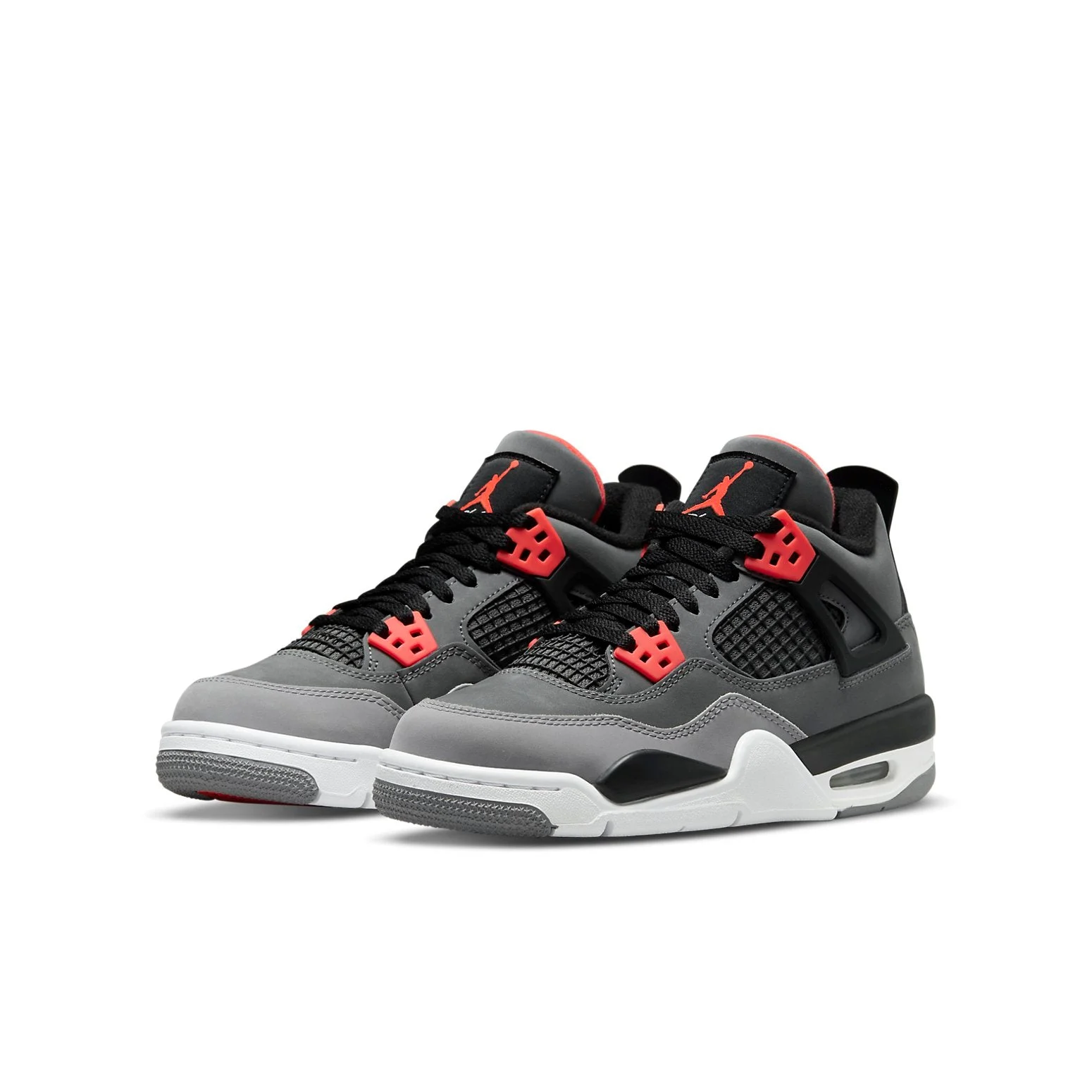 Alternative view of (GS) Air Jordan 4 Retro ‘Infrared’ 408452-061