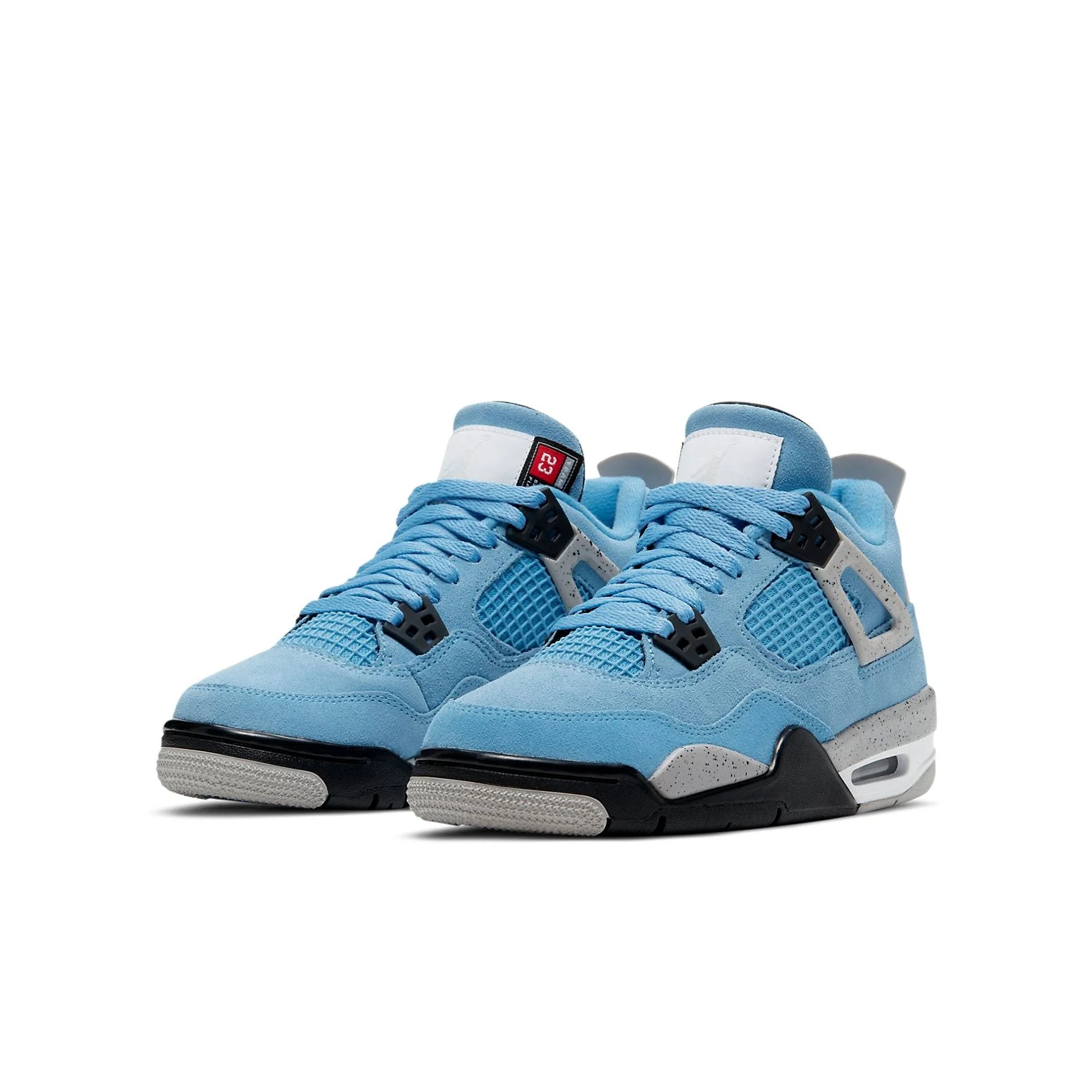 Alternative view of (GS) Air Jordan 4 Retro ‘University Blue’ 408452-400