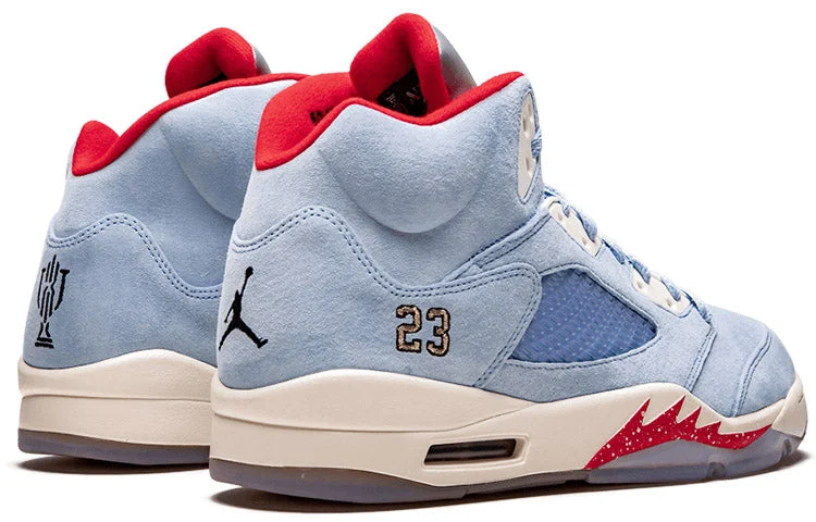 Alternative view of Air Jordan 5 Retro x Trophy Room ‘Ice Blue’ CI1899-400