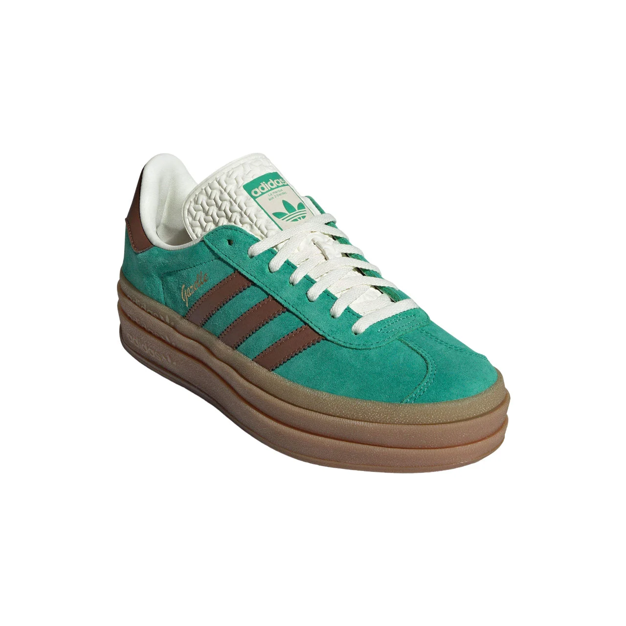 Alternative view of (WMNS) adidas Gazelle Bold ‘Green Brown’ JP8045