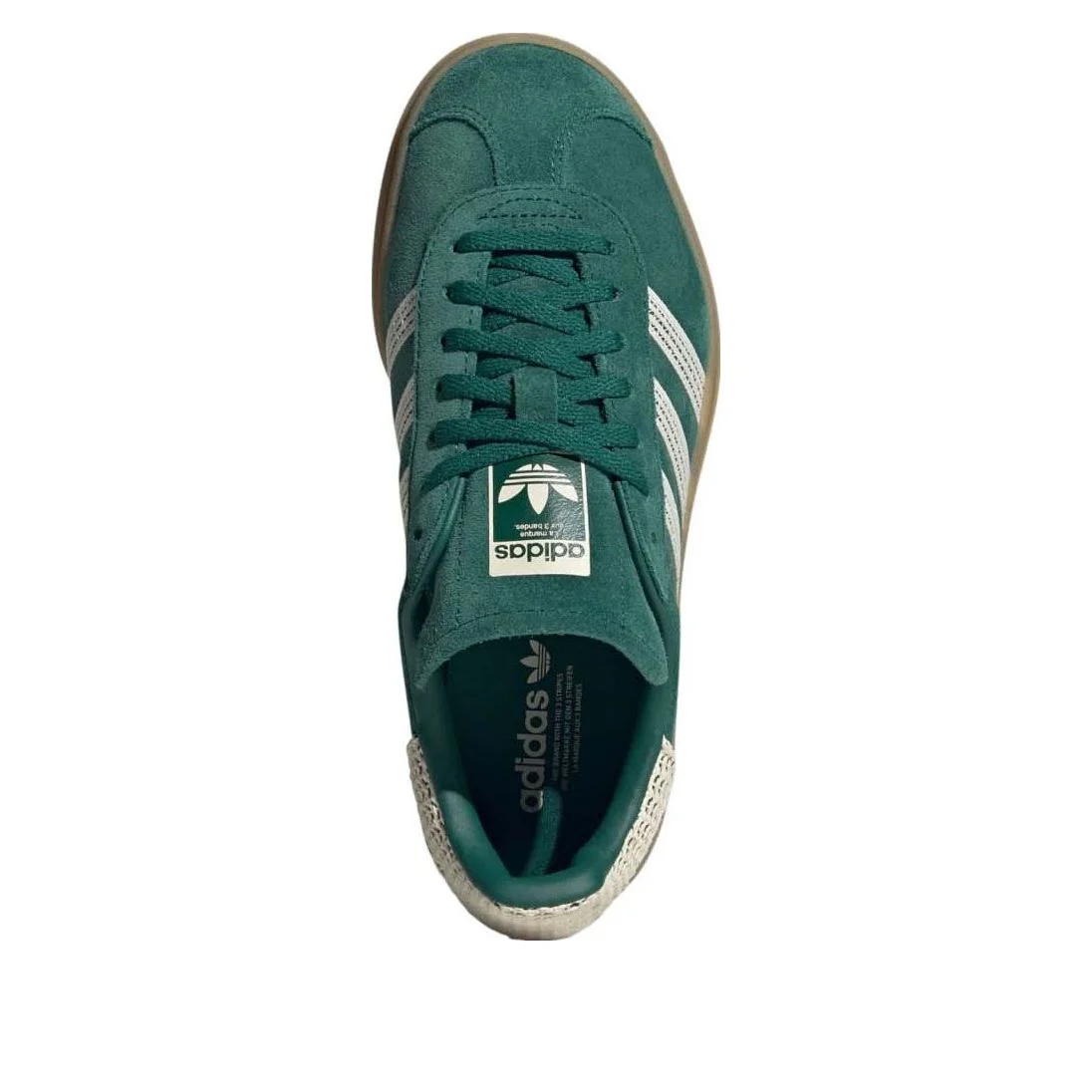 (WMNS) adidas Gazelle Bold ‘Collegiate Green White Gold’ JS3358 - 图片 4