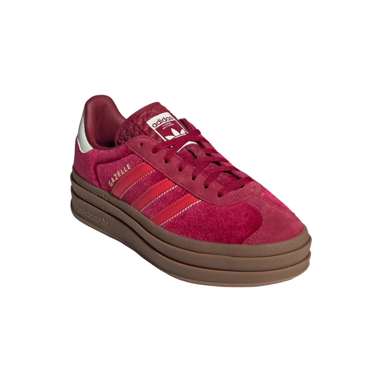 Alternative view of (WMNS) adidas Gazelle Bold ‘Bright Red Velvet’ IG4388