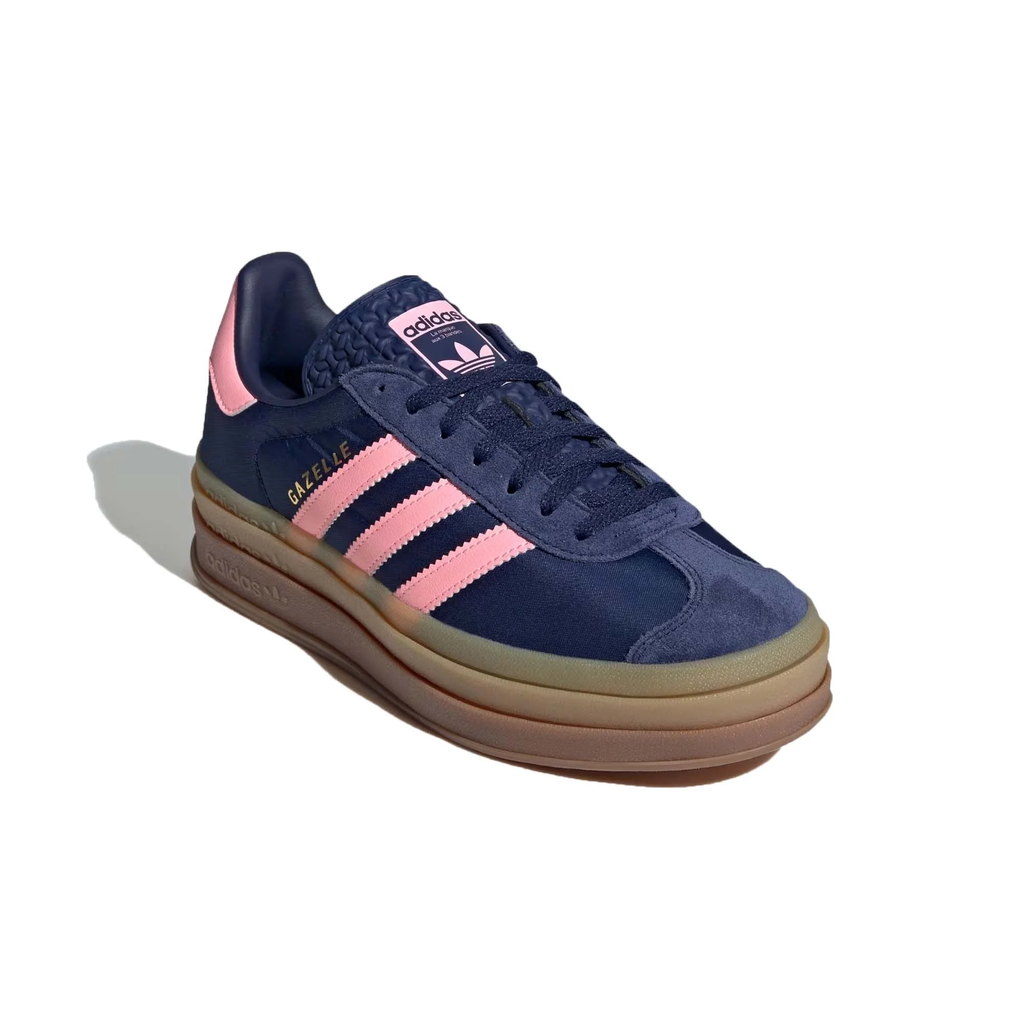 Alternative view of (WMNS) adidas Gazelle Bold ‘Blue Pink Spark’ IG4390