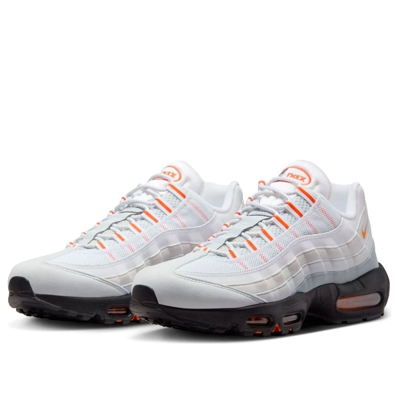 Alternative view of Nike Air Max 95 ‘Wolf Grey Safety Orange Pure Platinum’ HM0622-002