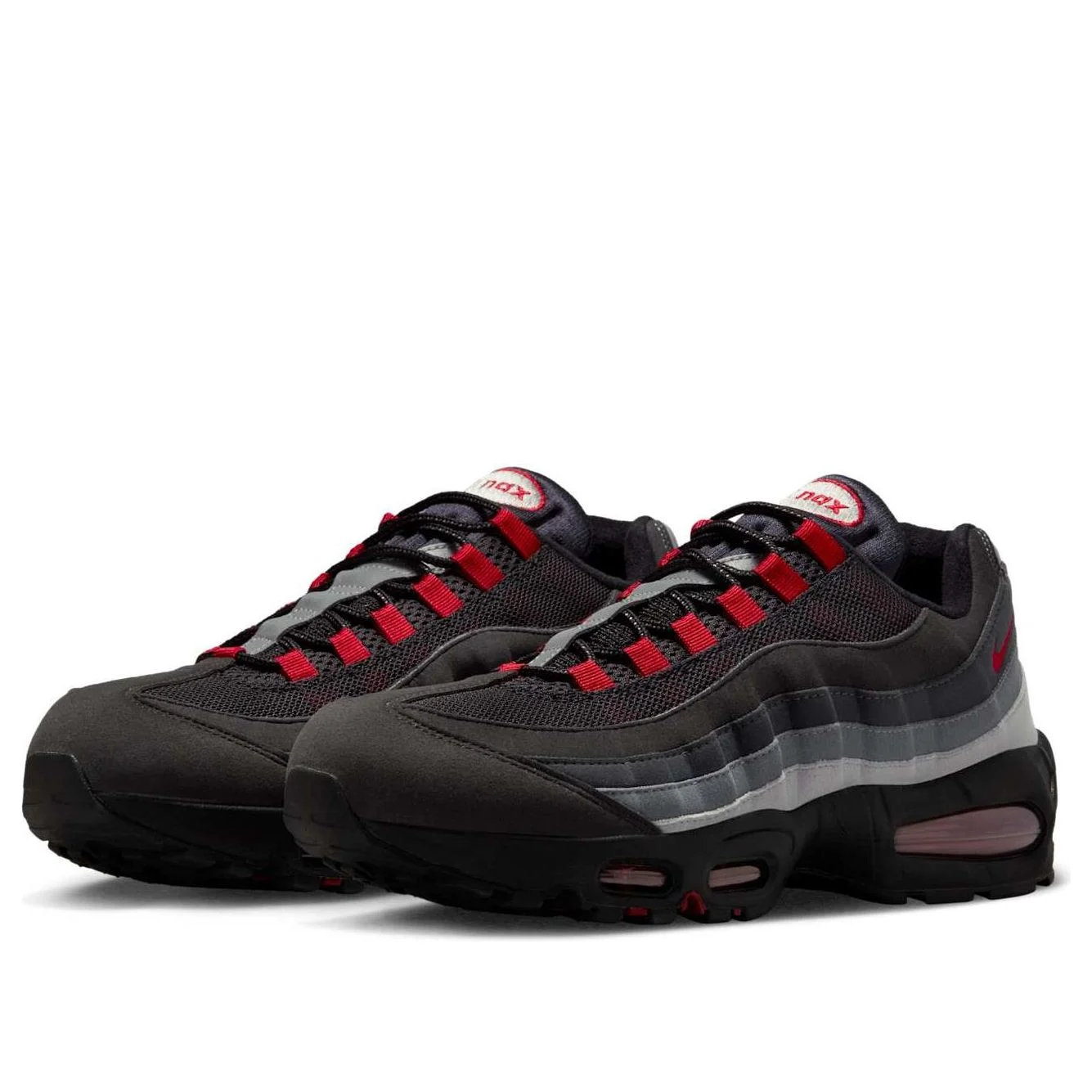 Alternative view of Nike x Liverpool F.C. Air Max 95 OG ‘Black Gym Red’ HM4830-001