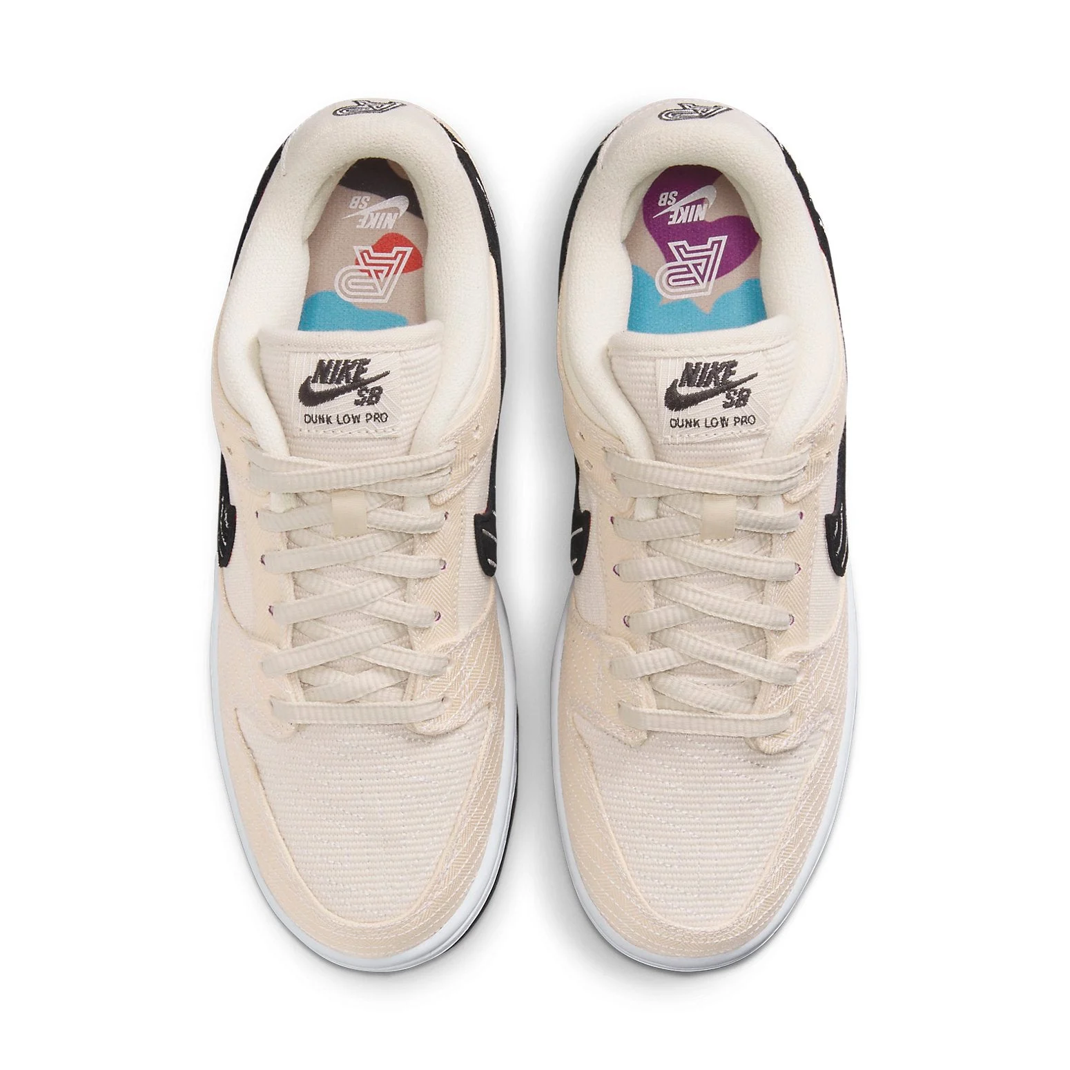 Alternative view of Nike SB Dunk Low ‘Albino & Preto – Pearl White’ FD2627-200