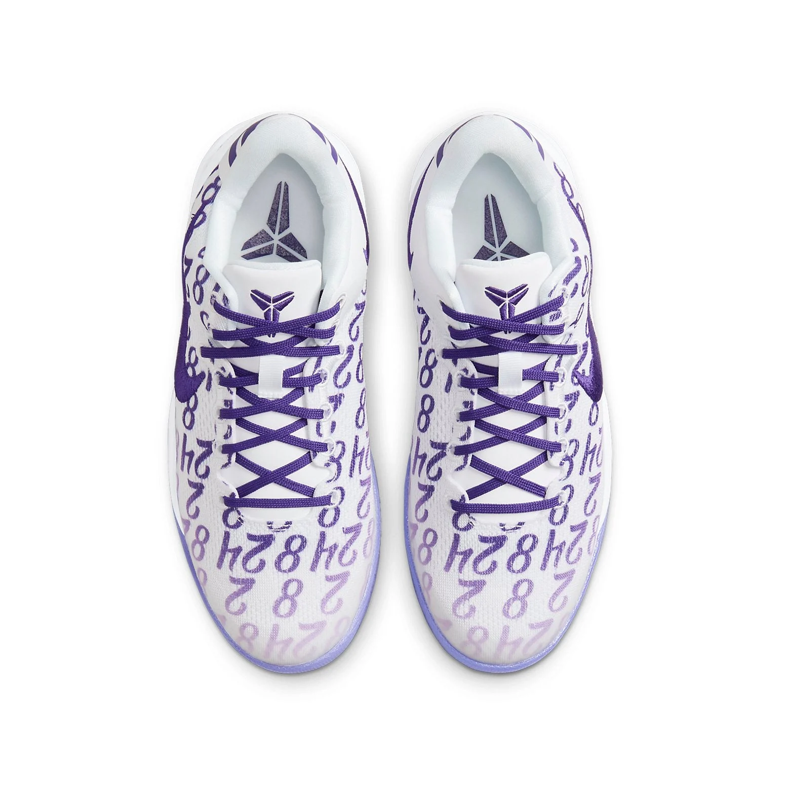(GS) Nike Kobe 8 Protro ‘White Court Purple’ FN0266-101 - 图片 3