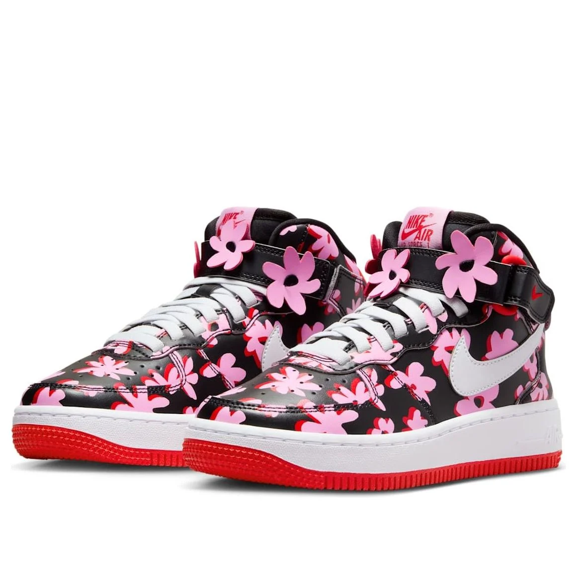 Alternative view of (GS) Nike Air Force 1 Mid EasyOn SE ‘Flower Power’ FQ3692-001