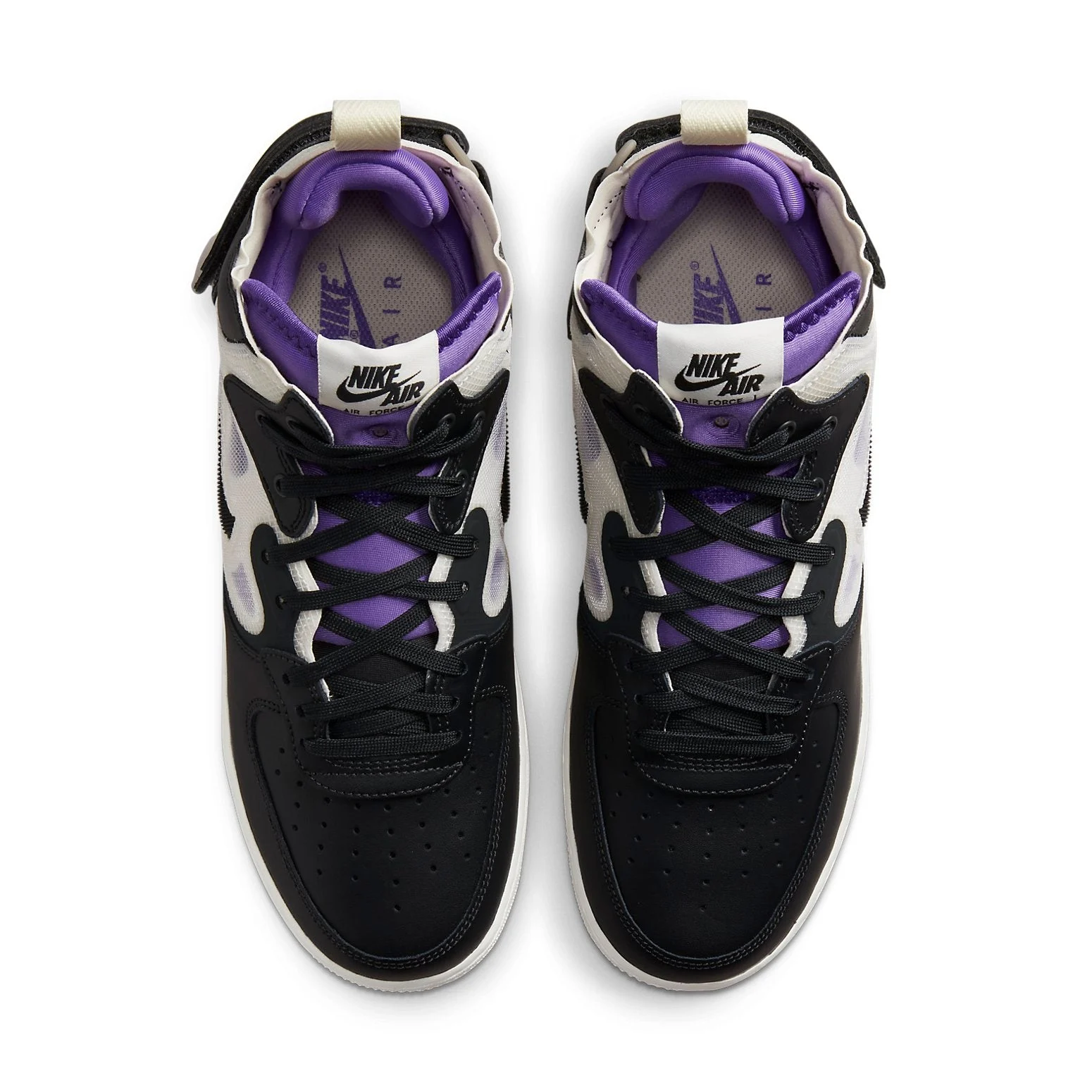 Nike Air Force 1 Mid React ‘Off Noir Action Grape’ DQ1872-001 - 图片 3