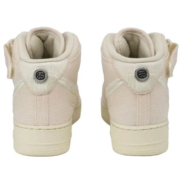 Alternative view of Nike x Stussy Air Force 1 Mid ‘Fossil’ DJ7841-200