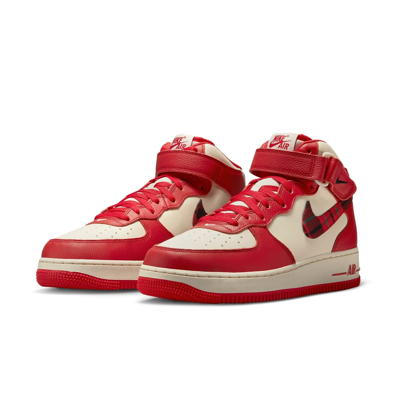 Alternative view of Nike Air Force 1 Mid ’07 LX ‘Red Plaid’ DV0792-101