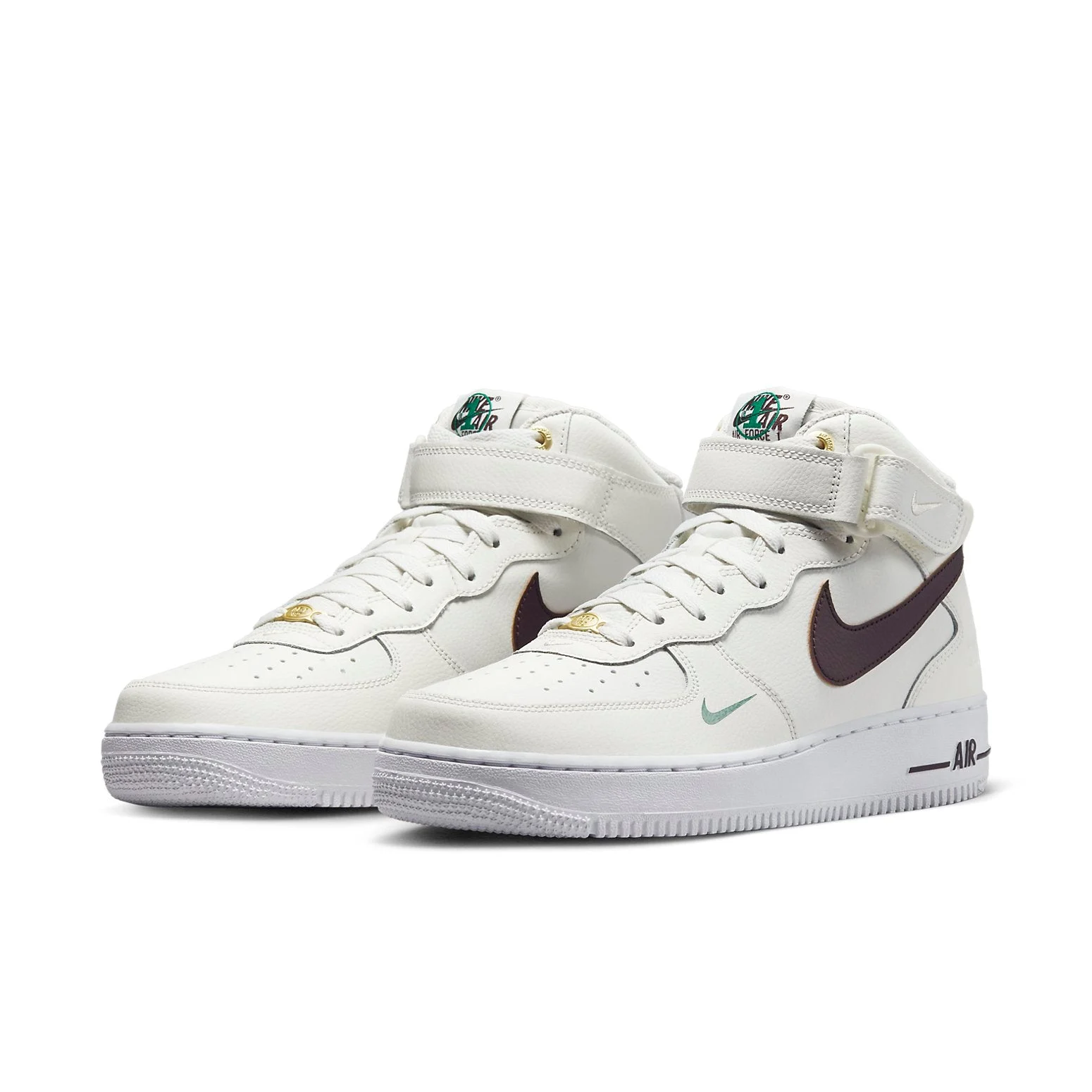 Alternative view of Nike Air Force 1 Mid ’07 LV8 ’40th Anniversary – Sail Brown Basalt’ DR9513-100
