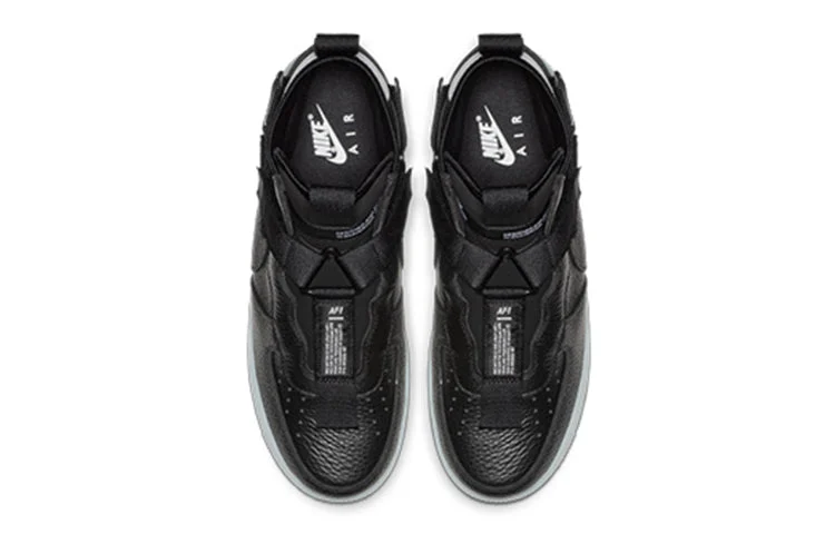 Alternative view of Nike Air Force 1 Mid Utility ‘Black Half Blue’ AQ9758-001