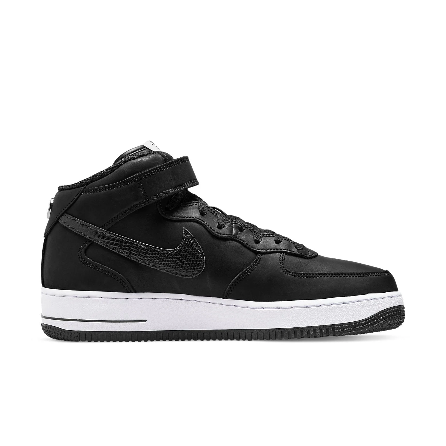 Nike x Stussy Air Force 1 Mid ‘Black Snakeskin’ DJ7840-001