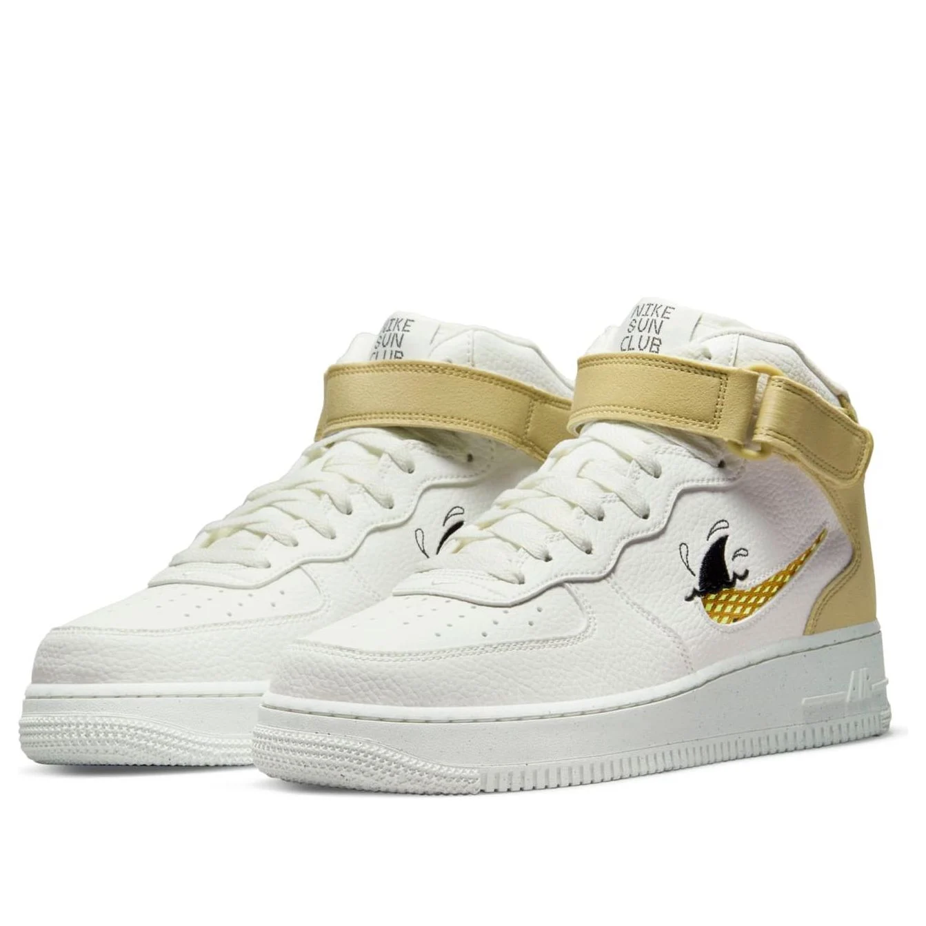 Alternative view of Nike Air Force 1 Mid ’07 LV8 Next Nature ‘Sun Club – White Shark’s Fin’ DM0119-100
