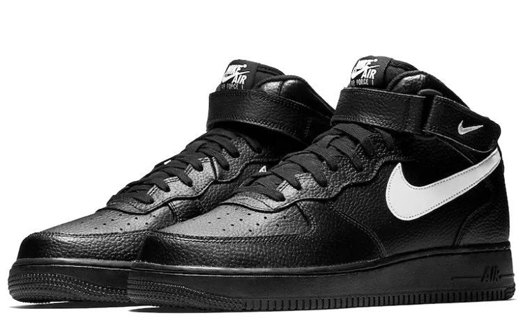 Alternative view of Nike Air Force 1 Mid ’07 ‘Black Sail’ 315123-043
