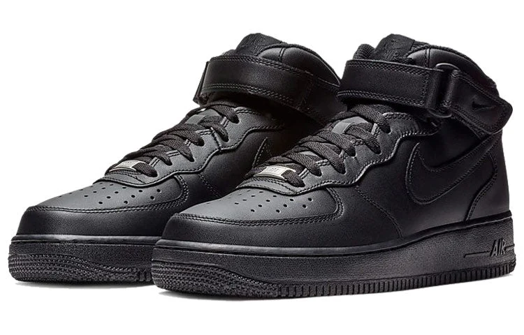 Alternative view of Nike Air Force 1 Mid ’07 ‘Triple Black 2016’ 315123-001