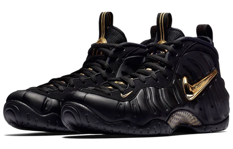 Alternative view of Nike Air Foamposite Pro ‘Black Metallic Gold’ 624041-009