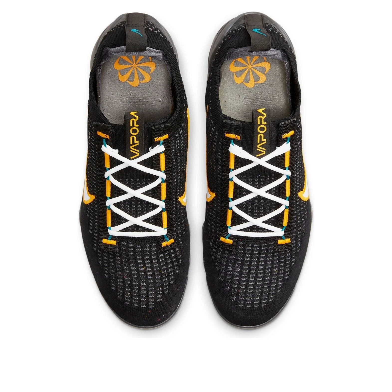 Alternative view of Nike Air VaporMax 2021 Flyknit ‘Black University Gold’ DH4086-001
