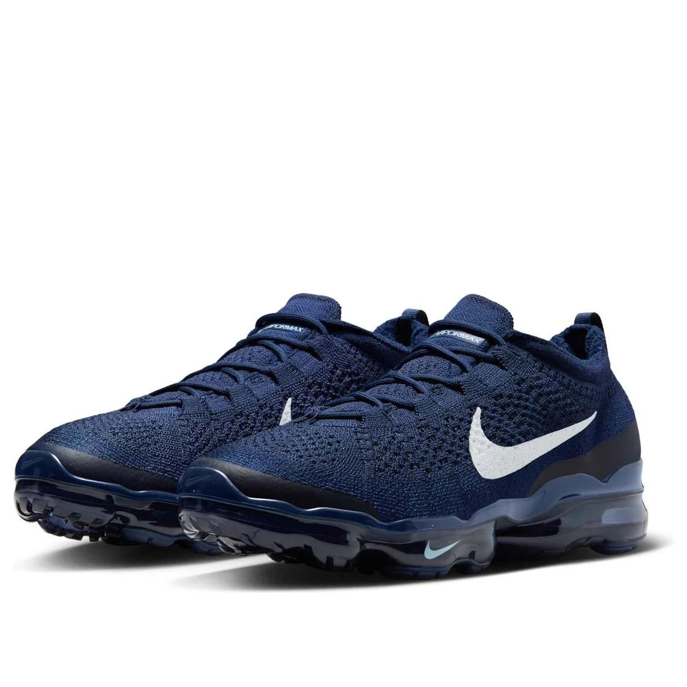 Alternative view of Nike Air VaporMax 2023 Flyknit ‘Midnight Navy Blue Void White’ DV1678-401