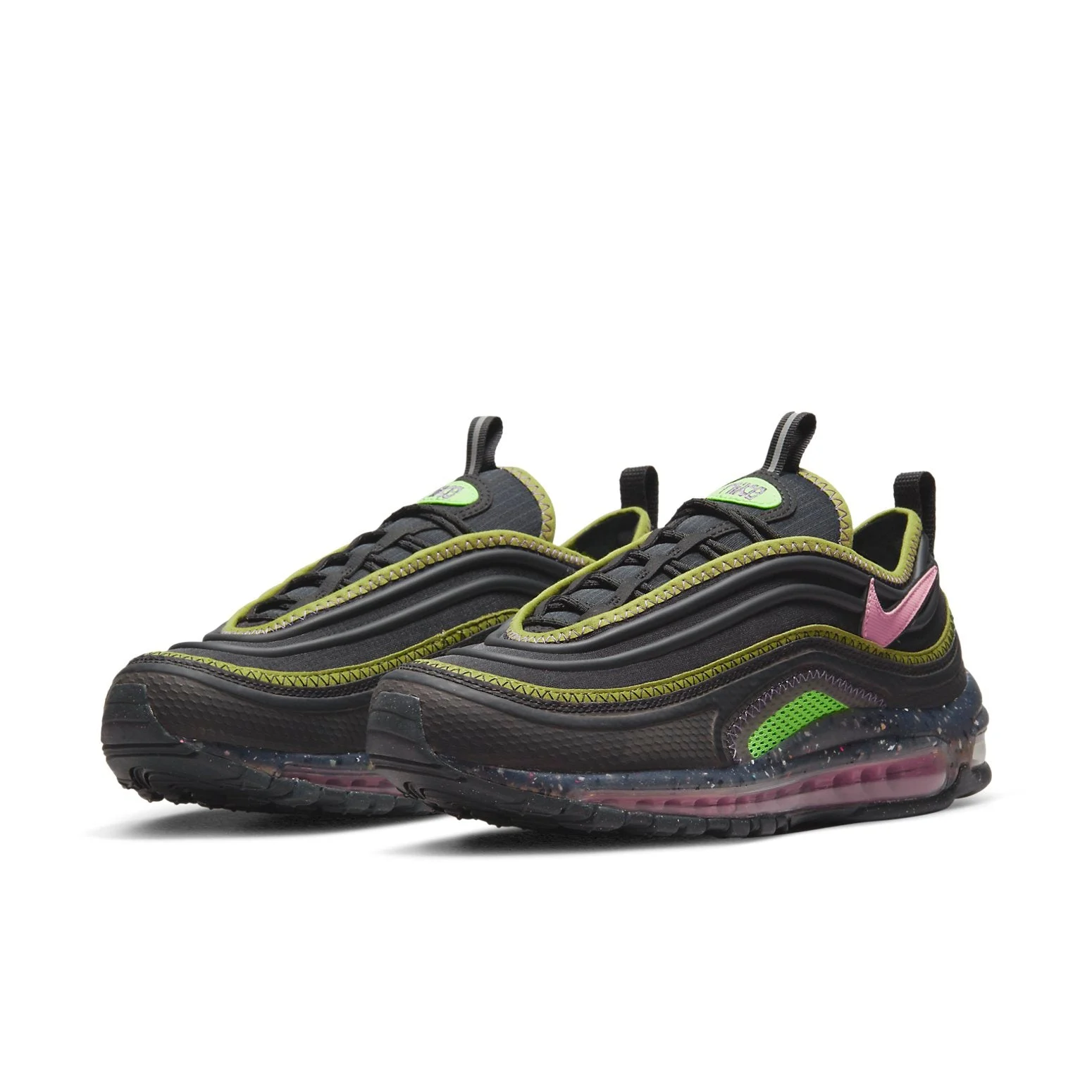 Alternative view of Nike Air Max Terrascape 97 ‘Black Elemental Pink Lime’ DJ5019-004