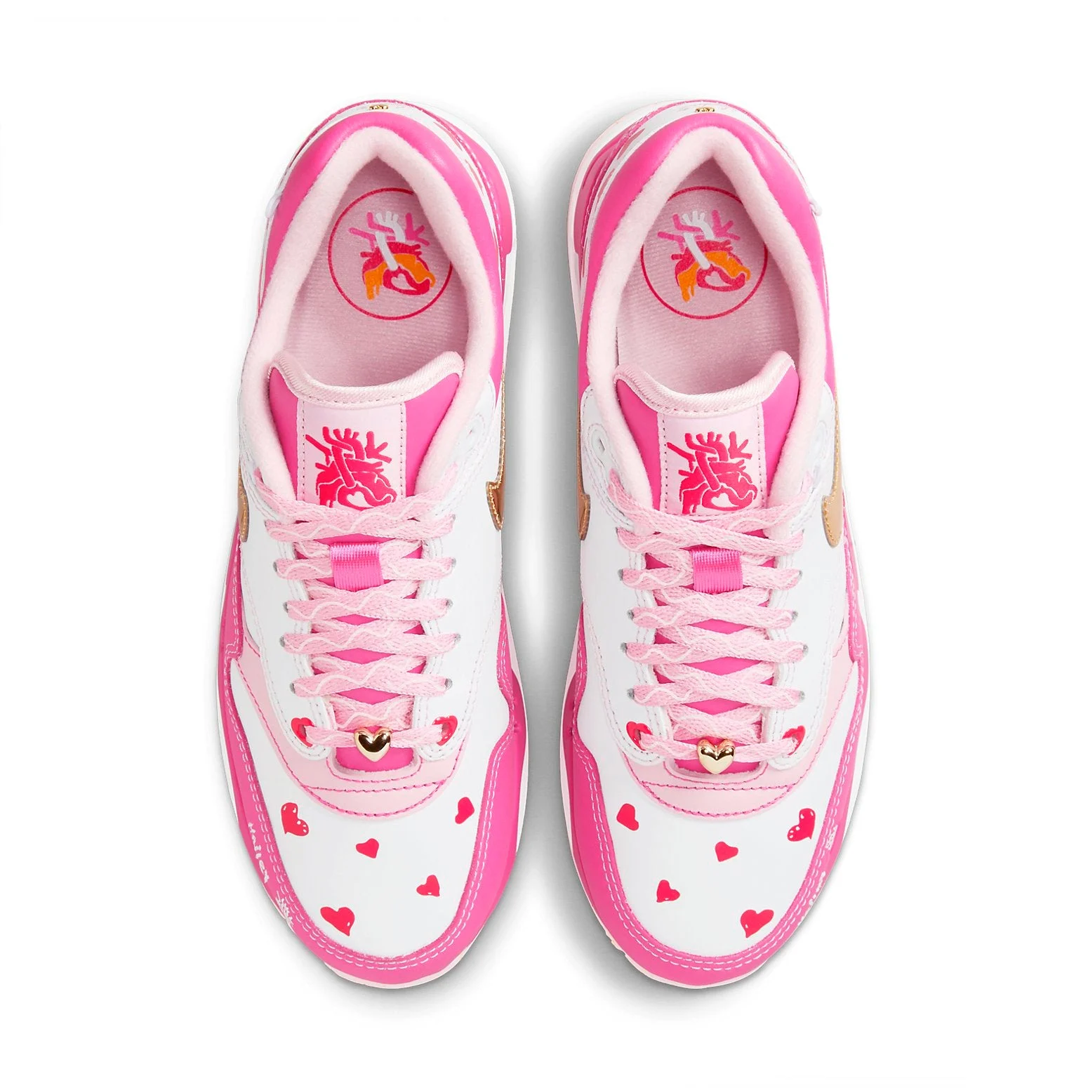 Alternative view of (WMNS) Nike x Doernbecher XIX Air Max 1 ’86 ‘Pink White’ FZ3021-919