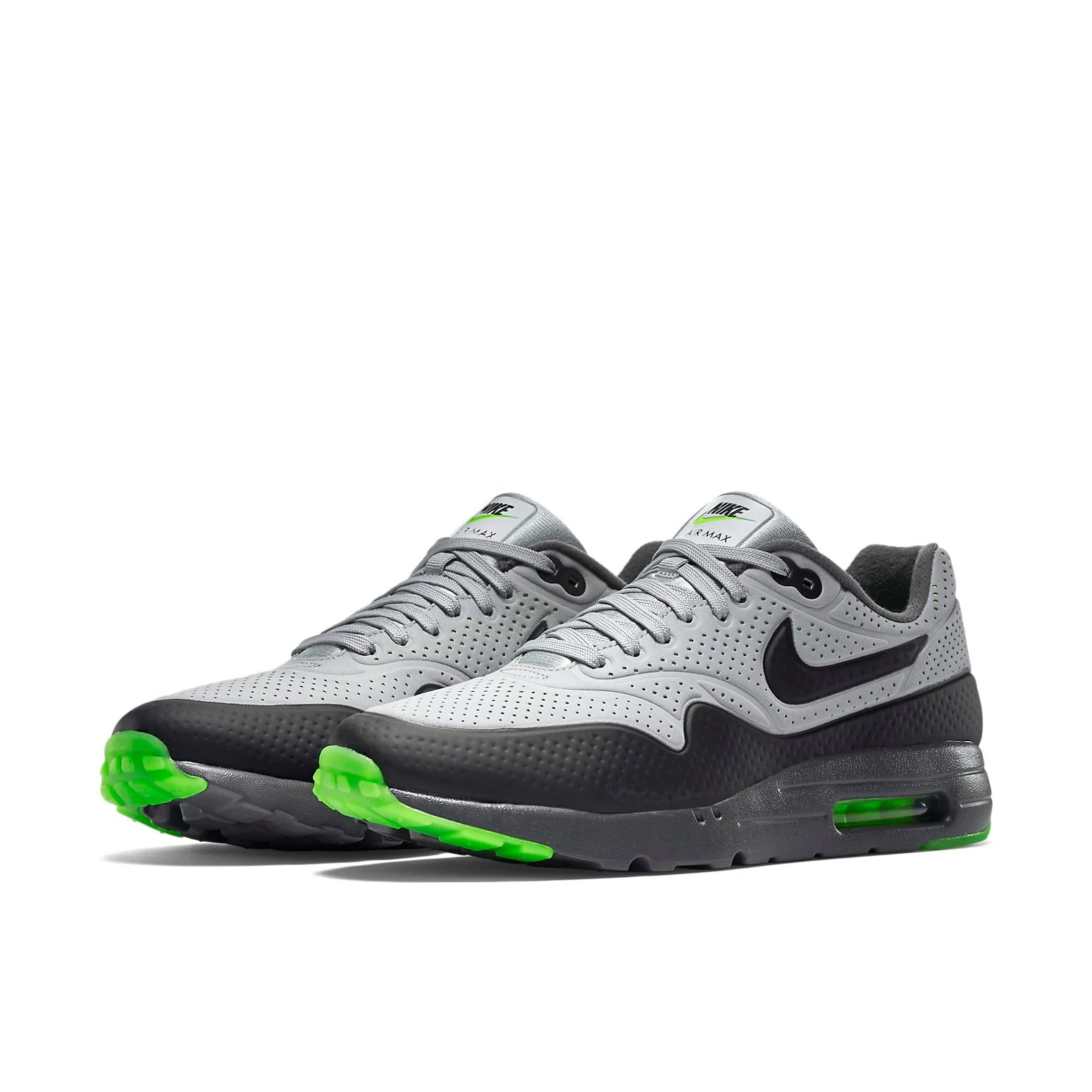 Alternative view of Nike Air Max 1 Ultra Moire ‘Grey Black’ 705297-007