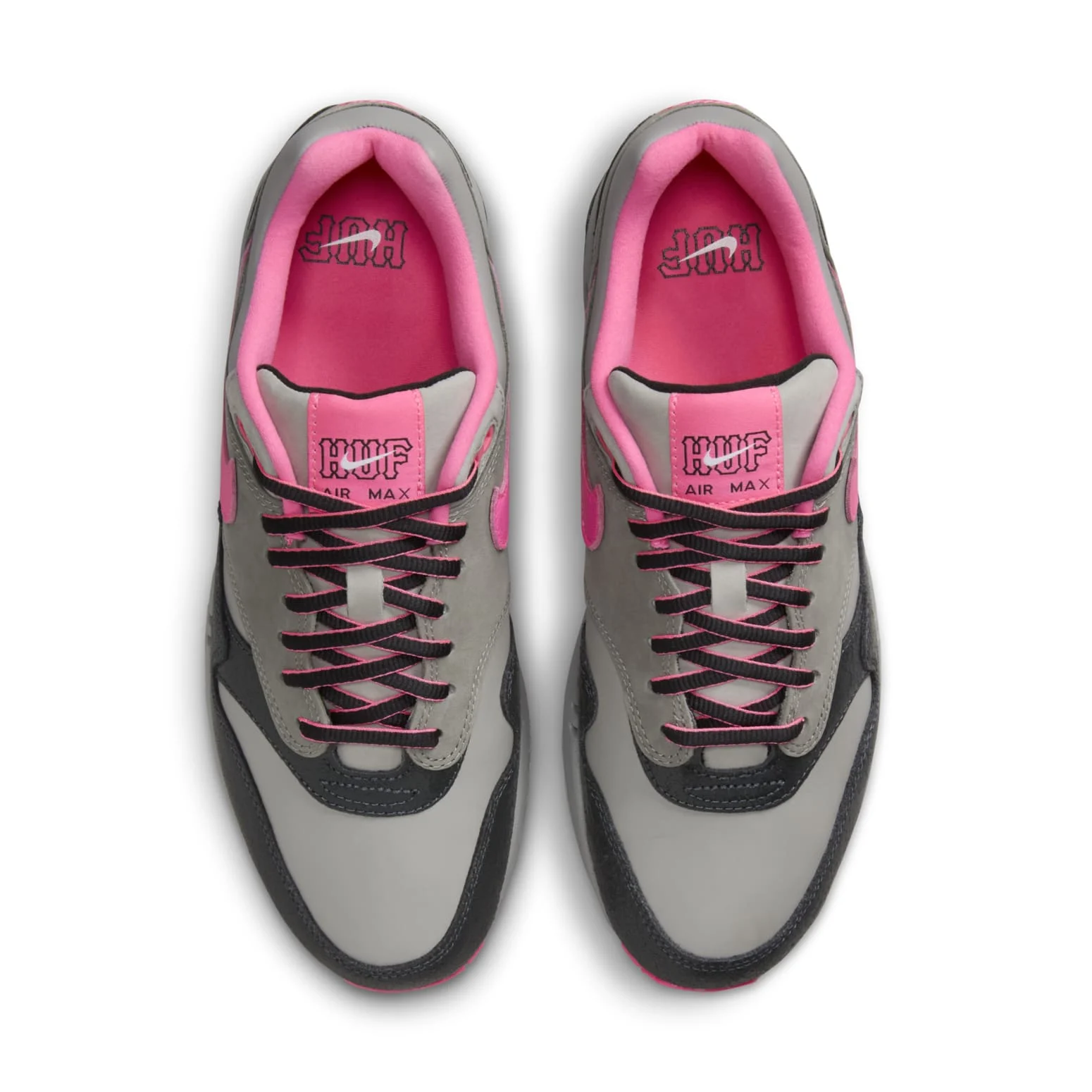 Alternative view of Nike x HUF Air Max 1 SP ‘Anthracite Pink Pow’ HF3713-003