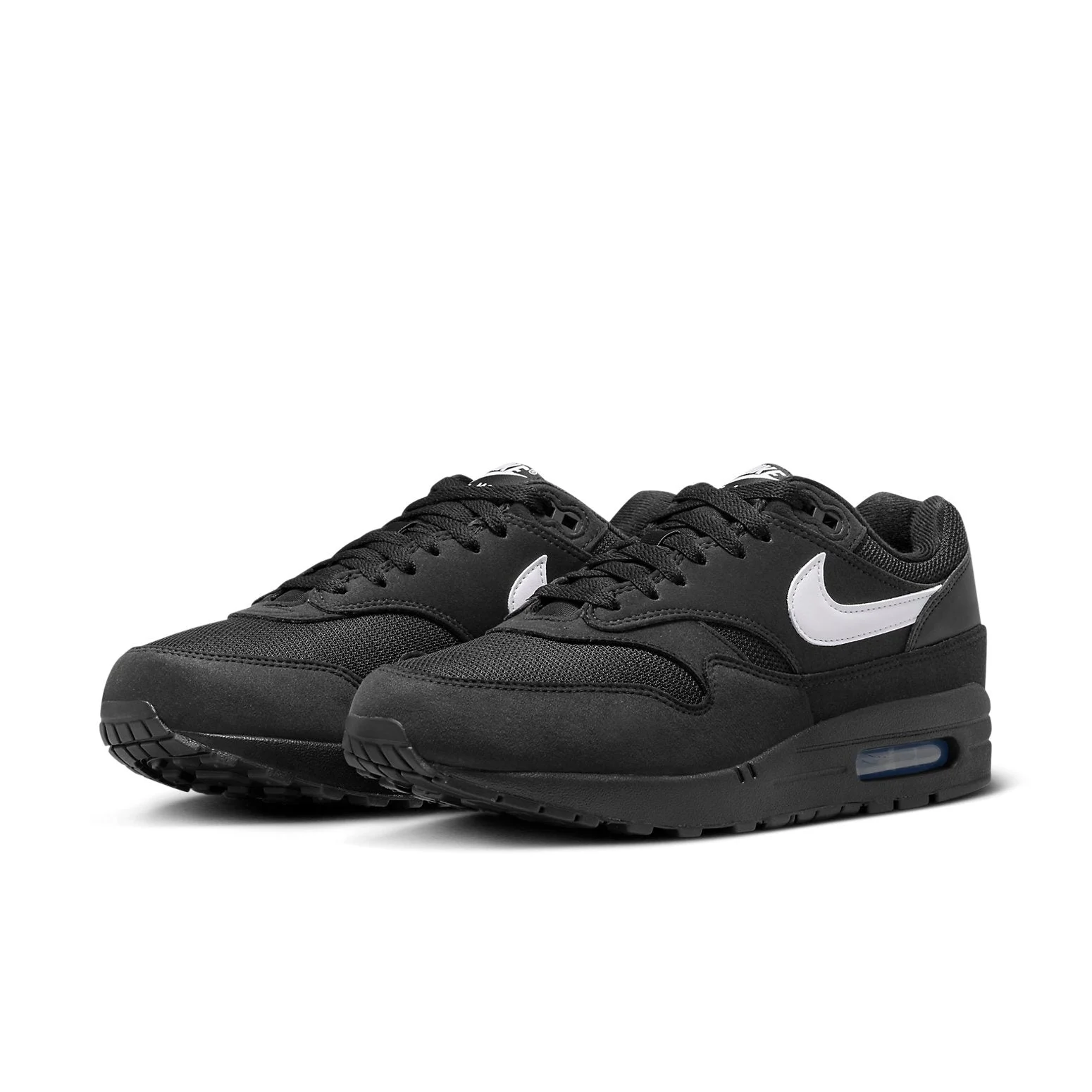 Alternative view of Nike Air Max 1 ‘Black White Swoosh’ FZ0628-010